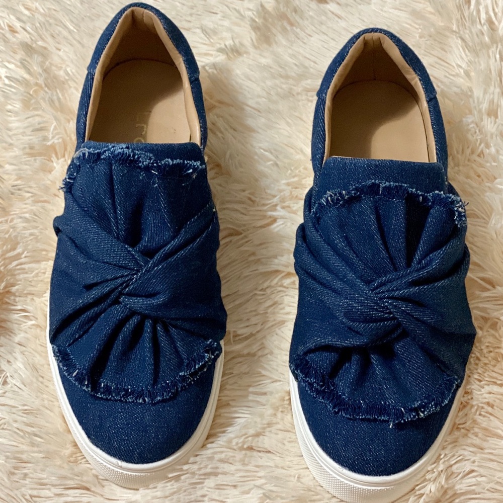 Denim Aldo slip ons - Picture 1 of 5
